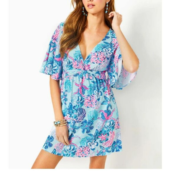 Lilly Pulitzer Pants - Lilly Pulitzer Minka Romper Multi Bahamas Beachcomber